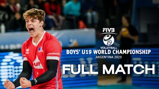 FRA🇫🇷 vs IRI🇮🇷  Full Match  Boys U19 World Championship  Final Gold [upl. by Auqinal]