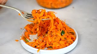 Fermented Carrot Pickle  Traditional Recipe from India [upl. by Markowitz725]