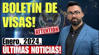 BUENAS NOTICIAS SALE NUEVO BOLETIN DE VISAS ENERO 2024 CUALES SON LOS CAMBIOS [upl. by Leah]