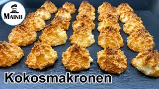 Kokosmakronen Rezept selber machen [upl. by Suiradel78]