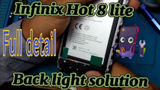 infinix Hot 8 lite back light solution  x650 blue display solution  Repairing4u [upl. by Padriac801]