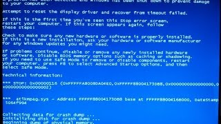 Blue screen error atikmpagsysatikmdagsys Complete FIX [upl. by Anton]