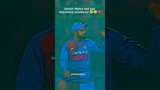 Goodbye to cricket💔 Ashish Nehra last ball 🥹cricketreels shorts viralshort [upl. by Molini]