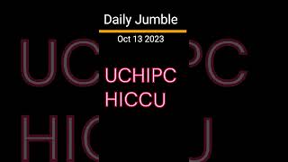 Daily Jumble Oct 13 2023  Jumble Answers for 10132023 [upl. by Nydnarb]