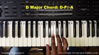 How to Play the D Major Chord on Piano and Keyboard [upl. by Cahan]