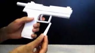 How To Make a Basic Paper Gun  EASY TO MAKE [upl. by Idoux]