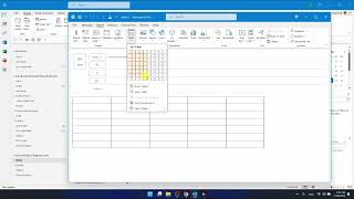 How to Insert Table in Outlook [upl. by Nedap910]