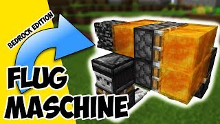 Minecraft Bedrock Flugmaschine  wie baut man eine Flugmaschine in Minecraft Bedrock Edition [upl. by Willing601]