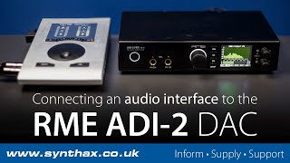 How to connect the RME ADI2 DAC FS and ADI2 Pro FS R to an Audio Interface [upl. by Readus]