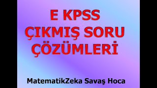 EKPSS ve KPSS LİSE ÖNLİSANS SEVİYESİNDE EKPSS 2016 Çıkmış Soru Çözümleri [upl. by Askari]