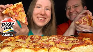 ASMR Pizza Hut MUKBANG Collab WithAimShekASMR Eating Sounds [upl. by Ttenna410]