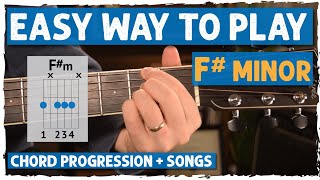 EASIEST Way To Play Fm Chord for Beginners  No Barre Chord  Beginner Guitar Lessons [upl. by Culhert]