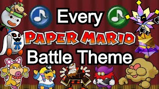 Ultimate Paper Mario Battle Medley Every Song is Here [upl. by Aissatsan755]