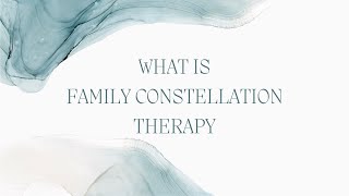 Family Constellation Therapy Explained [upl. by Adleme]