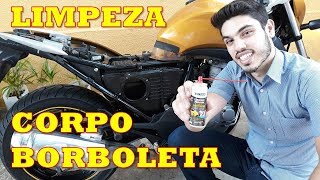 Limpeza TBI Moto  Descarbonização admissão [upl. by Wendie]