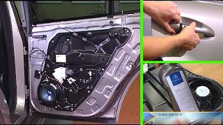 MercedesBenz GL Rear Door Module Removal and Installation  X164 [upl. by Ahselak707]