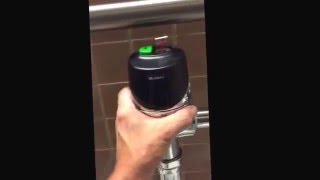 Installing a Sloan auto flush valve [upl. by Kiran]