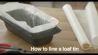 How To Line A Loaf Tin  Good Housekeeping UK [upl. by Dirk]