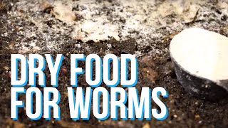 Homemade Dry Worm FoodWorm Chow [upl. by Peltier]