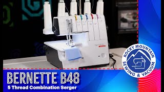 Bernette b48 FUNLOCK Combination Serger [upl. by Alag61]