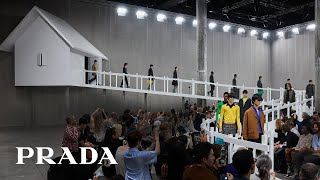 Prada’s Menswear SpringSummer 2025 Fashion Show [upl. by Cosme]