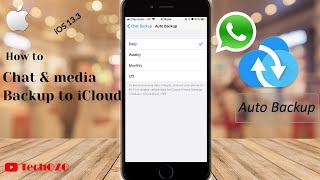 How to backup WhatsApp Chat to iCloud from iPhone 2020  TechOZO [upl. by Akiner]