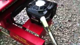 Huskee 22 Ton Log Splitter oil change part 1 [upl. by Aisats]