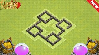 Clash of Clans Town Hall 4 TH4 Defense BEST Farming Base Layout Defense Strategy [upl. by Nations408]