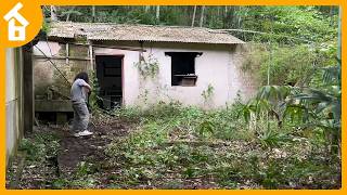 Shunned by Society A Homeless Man Clean Up and Renovated Abandoned Old House and Lives Primitively [upl. by Eisej542]