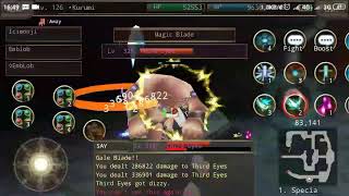 Iruna Online  Echanter Magic Blade Damage 600K no skill Hide Attack [upl. by Girvin]