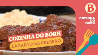 Lagarto na pressão fácil e barato  Receita do Bork  Band Receitas [upl. by Ahtera]