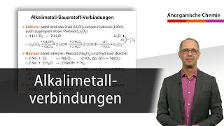 Alkalimetallverbindungen  Anorganische Chemie [upl. by Ynnavoj]