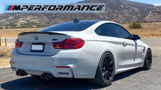 My F82 M4 Gets an MPerformance TITANIUM Exhaust Sound Clips  Overview [upl. by Analart]