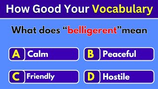 How GOOD Is Your Vocabulary Test Yourself Now [upl. by Redan95]