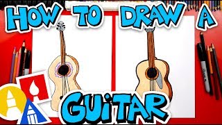 How To Draw A Guitar [upl. by Noam]