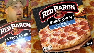 Red Baron Brick Oven Pepperoni Pizza Review [upl. by Peednus476]