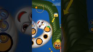 Wormszone Magic🐍 Game play Short snack worms youtubeshort slitheriowormatiogames [upl. by Halian716]