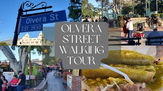 Olvera Street  Walking Tour  Downtown Los Angeles  4K Virtual Tour [upl. by Anura116]