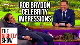 Rob Brydons Celebrity Impressions Are Amazing  The Nightly Show [upl. by Ylrebmit795]