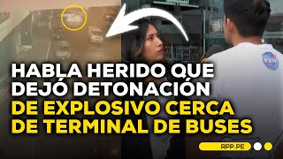 Cinco heridos deja detonación de explosivo cerca de terminal de buses ROTATIVARPP  DESPACHO [upl. by Ehcor]