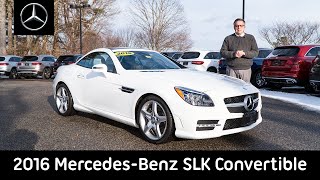 2016 MercedesBenz SLK300 Convertible  Video Tour with Bob [upl. by Anire6]