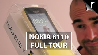 Nokia 8110 4G Unboxing  Full banana phone tour [upl. by Akir]