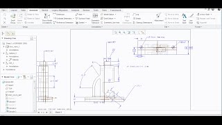 ADDING SURFACE FINISH SYMBOL amp NOTE IN CREO PARAMETRIC [upl. by Sacttler]