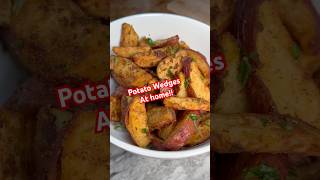 Quick and easy Potato Wedges at home potatowedges creatorinsights fyp recipe cooking [upl. by Firahs]