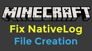 Stop Minecraft Launcher from Creating Native Log on Desktop [upl. by Karlotta]