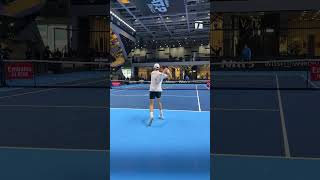 Jannik Sinner training ATP Finals 2024 Torino 🦊👊🏻🎱🇮🇹 [upl. by Ettennat]