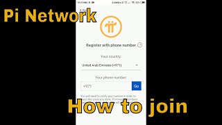 Pi network cryptocurrency  How to join register create account [upl. by Airetnahs]