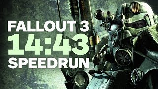 Fallout 3 Finished In Under 15 Minutes  Speedrun [upl. by Naxela]