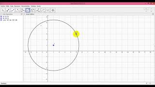 Circulo Centro Radio en Geogebra [upl. by Eirruc]