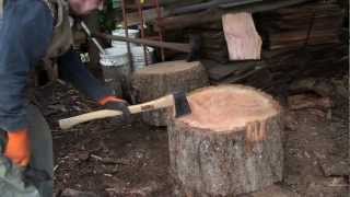 Split Big Rounds of Firewood Quick Easy and very little Effort [upl. by Rep]